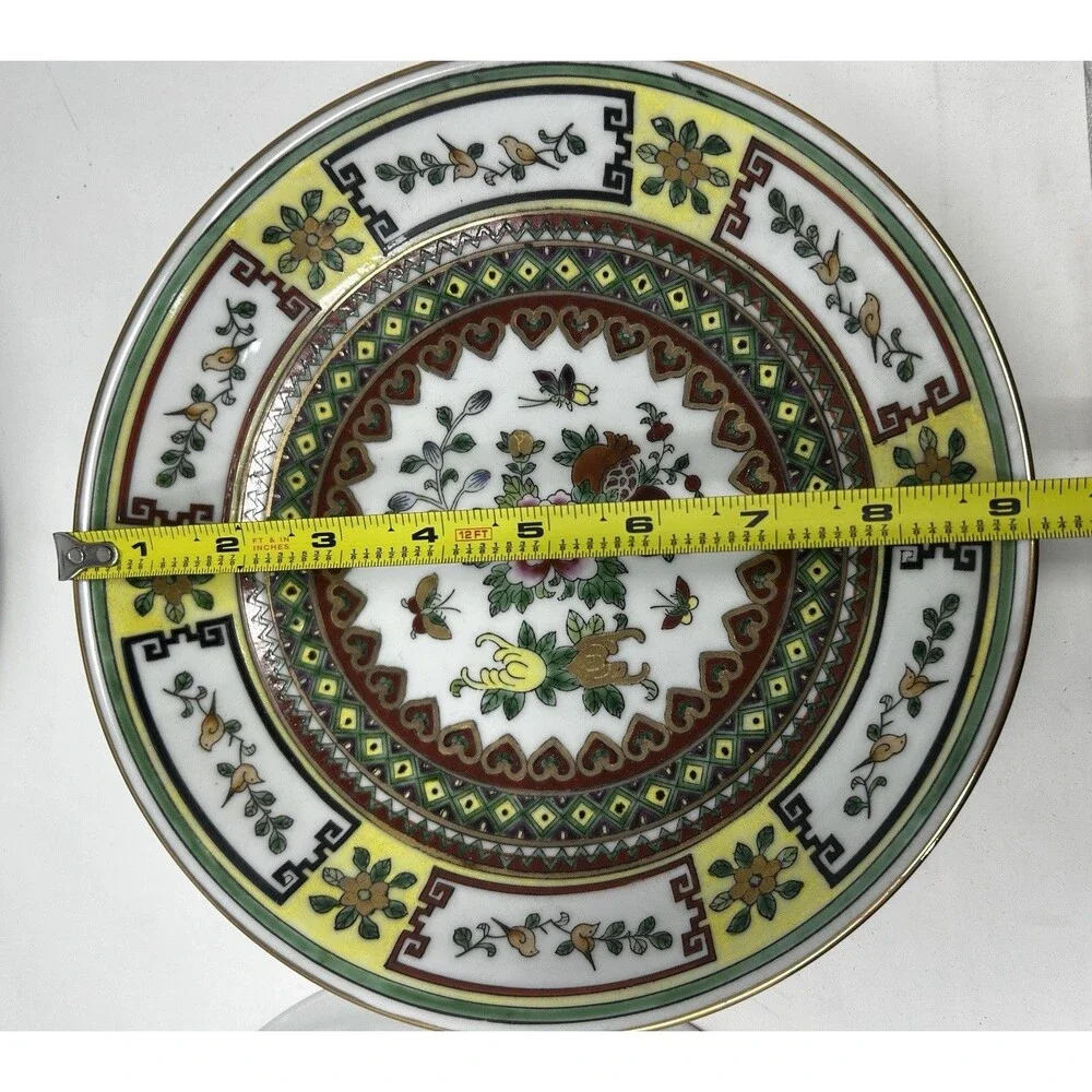 Vintage Chinese Famille Rose Platter 16x12 & 8 Bowls 9